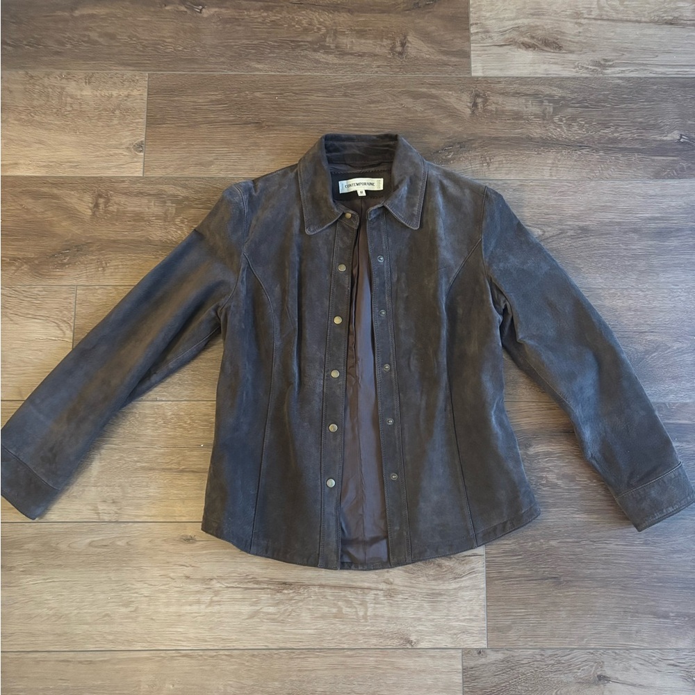 Vintage leather suede jacket